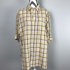 [ South Pole ] Short Sleeve Plaid Button Down